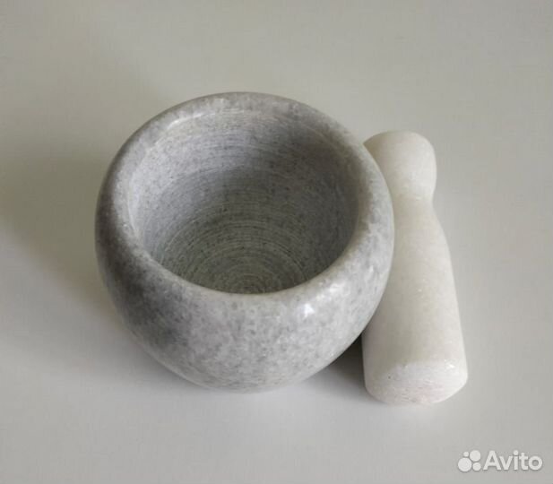 Ступка с пестиком мрамор
