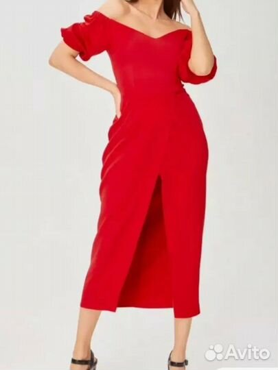 Платье вечернее с разрезом