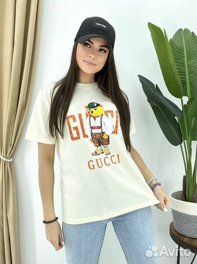 Футболка В стиле оверсайз gucci