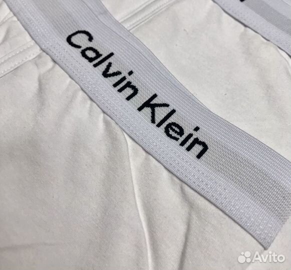 Трусы мужские белые Calvin Klein