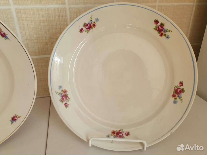 Тарелки Блюдца Дулево зик Песочное