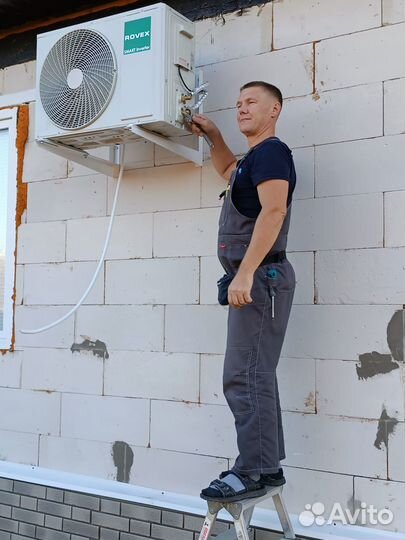 Монтаж кондиционеров, сплит систем, закладка трасс