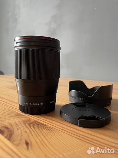 Объектив sigma 16 mm f 1.4 sony e