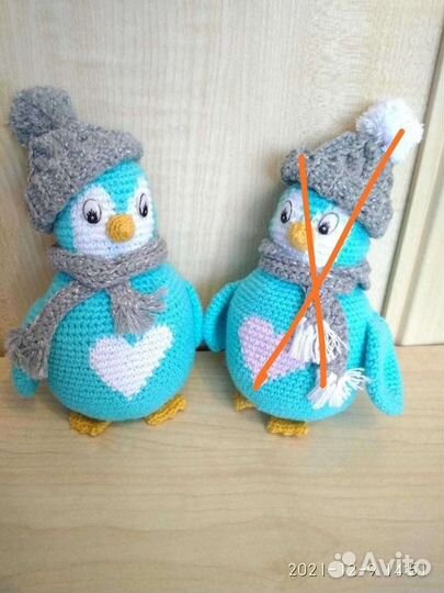 Вязаный пингвин