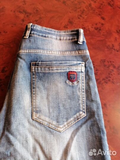 Джинсовые бриджи