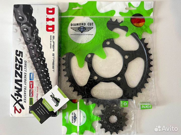 Цепь и звезды Honda CRF1000L, CRF1100L Africa Twin