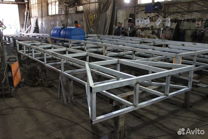 Понтон-Причал-Слип для катера - Баня на воде