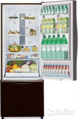 Холодильник hitachi R-B 572 PU7 GGR графитовое стекло