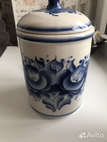 Банка 1200 мл Гжель 2шт