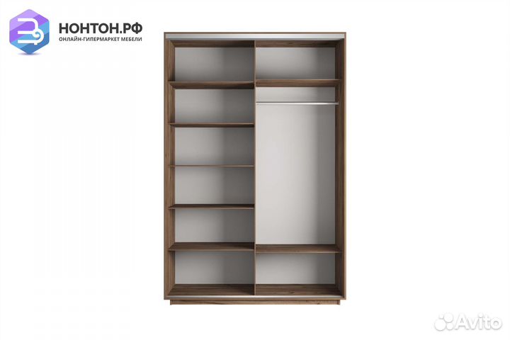 Шкаф-купе 2-х дверный Нонтон фото №1005 / крафт та