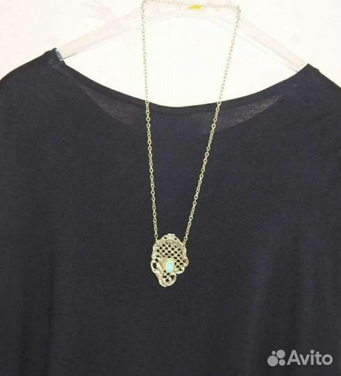 Цепочка с подвеской (уклоном) Металл. Винтаж