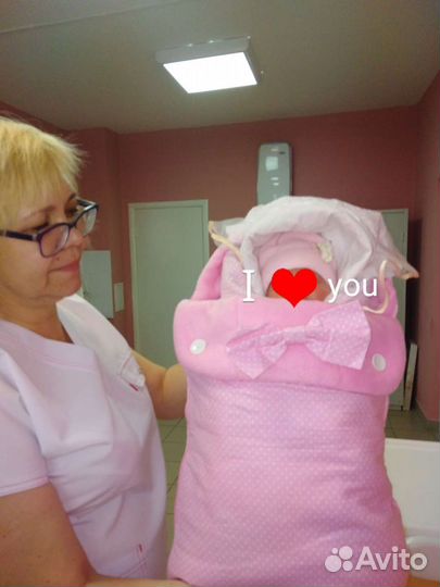 Конверт на выписку для девочки