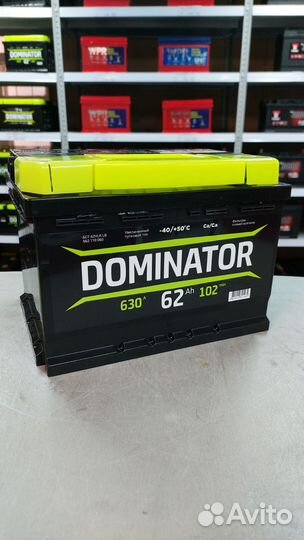 Аккумулятор dominator 62 А/ч новый