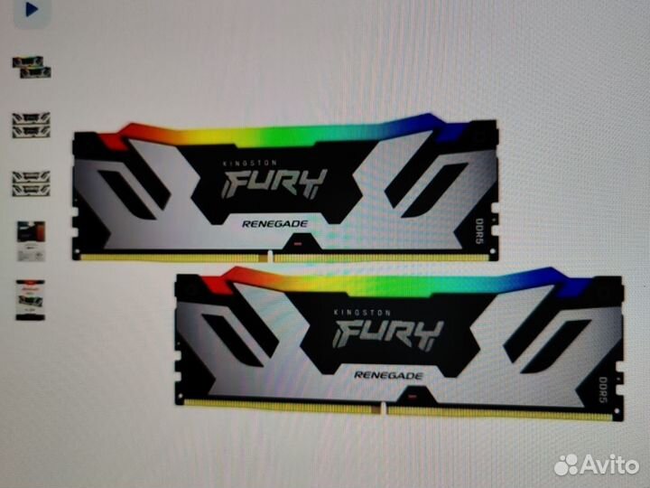 Ddr5 kingston fury renegade silver RGB