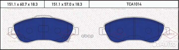 Колодки тормозные honda CR-V 07- перед. tca1014