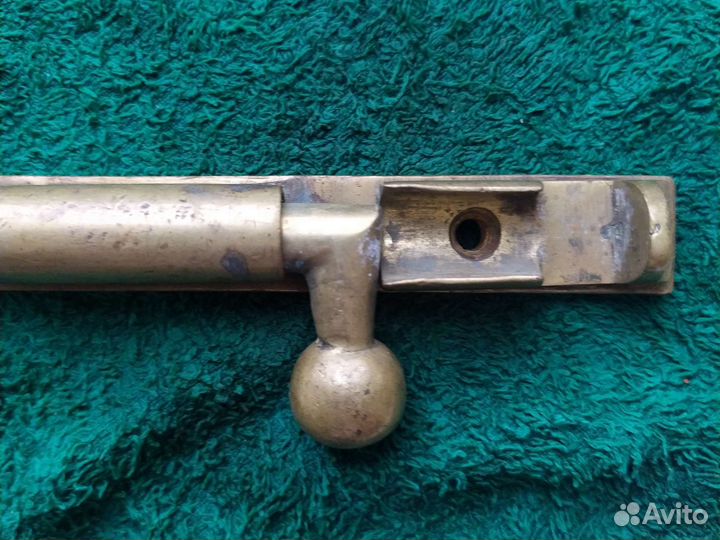 Задвижка, защелка щеколда.латунь 19 век 27 см