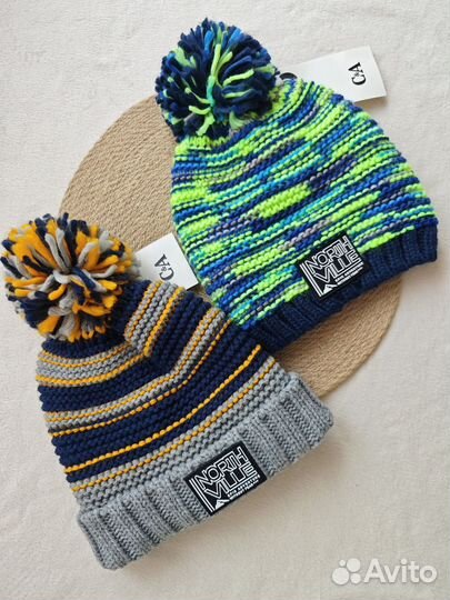 Шапка детская мальчику теплая C&A новая 98-104