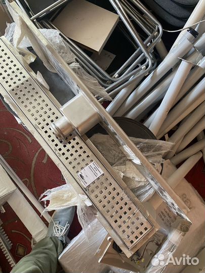 Душевой трап из нержавейки 10х80 см