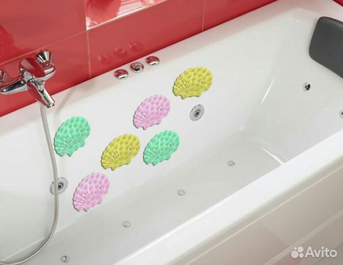 Мини коврики для ванной на присоске