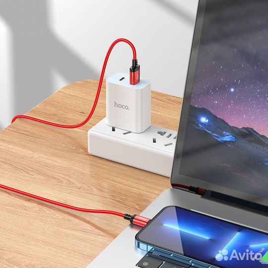 Кабель нейлоновый Hoco X89 2.4A USB Lightning 8-pi