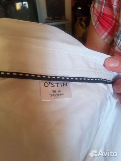 Школьная блузка-рубашка для девочки 158см