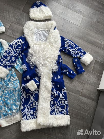 Костюм деда мороза и снегурочки прокат