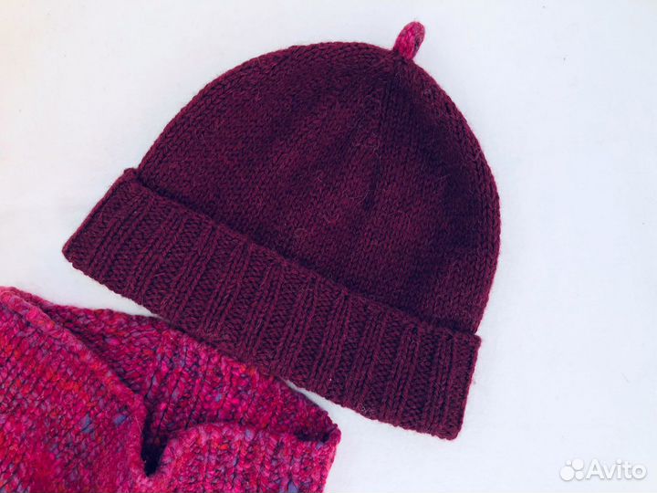 Вязаный комплект (шапка и снуд ) ручной работы
