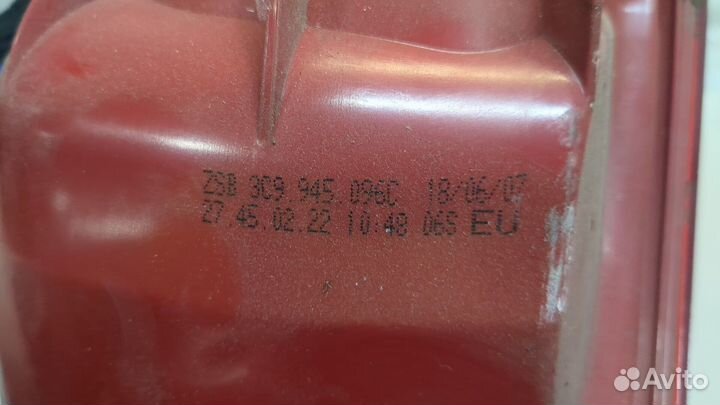 Фонарь (задний) правый Volkswagen Passat 6, 2007