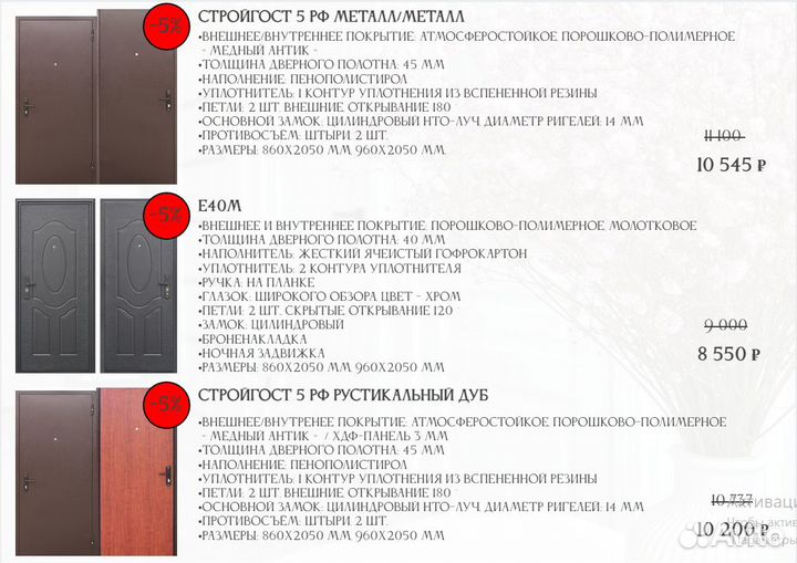 Дверь входная