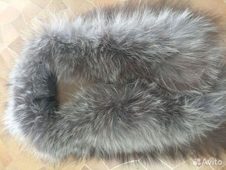 Воротник меховой чернобурка