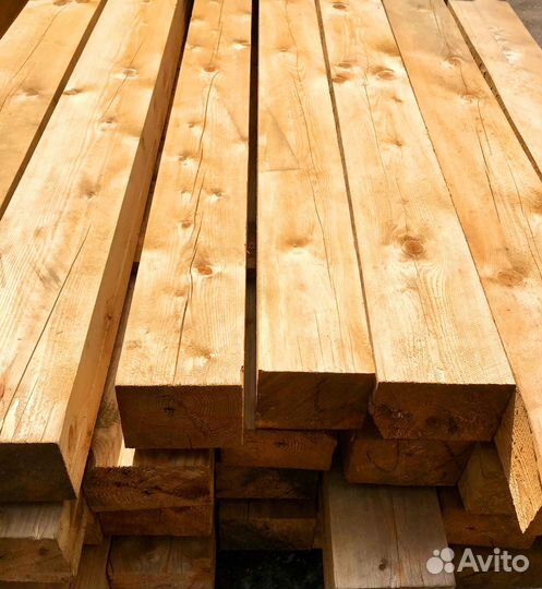 Брус от производителя 100х150мм, лиственница