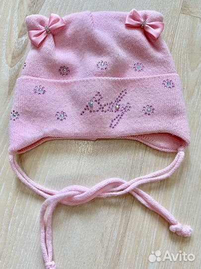 Шапочка для новорожденной девочки