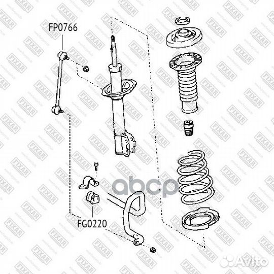 FG0220 втулка стабилизатора переднего Toyota C