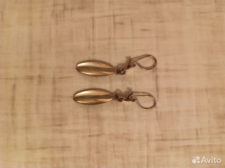 Серебряные серьги СССР винтаж