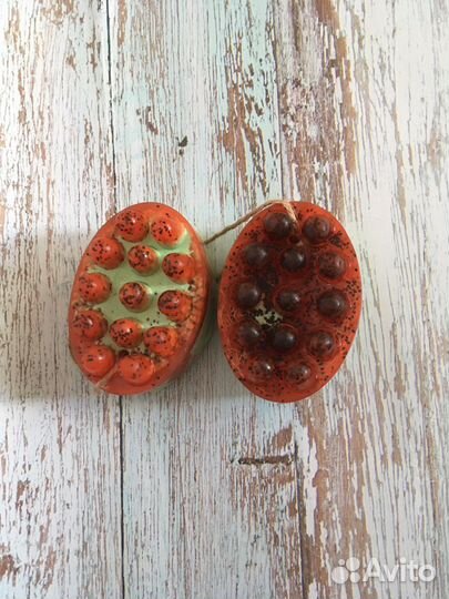 Массажное мыло с мочалкой, антицеллюлитное мыло