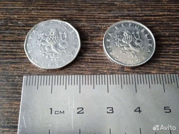 2 и 1 крона(Чехия)