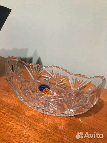 Салатник хрустальный новый