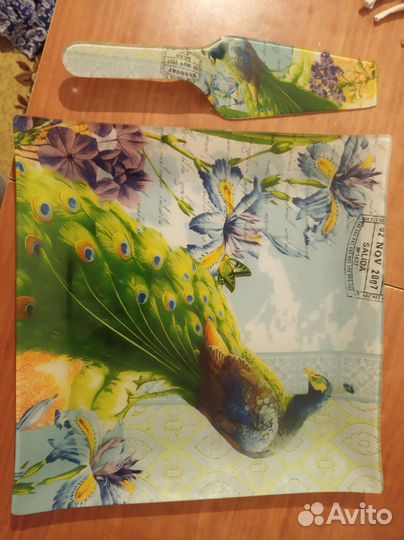 Блюдо большое из стекла