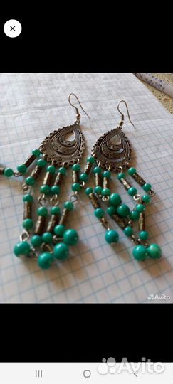 Серьги длинные