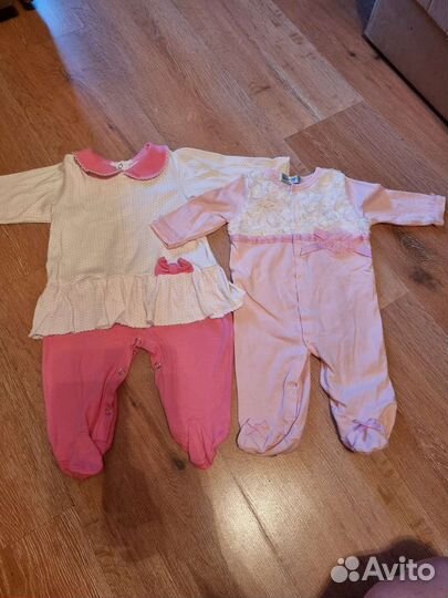 Детские вещи пакетом для девочек от 0до 6 месяцев