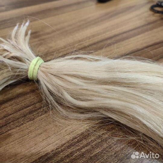 Волосы для наращивания блонд бу