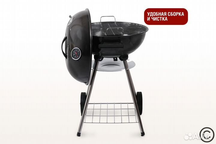Угольный гриль derby с термометром