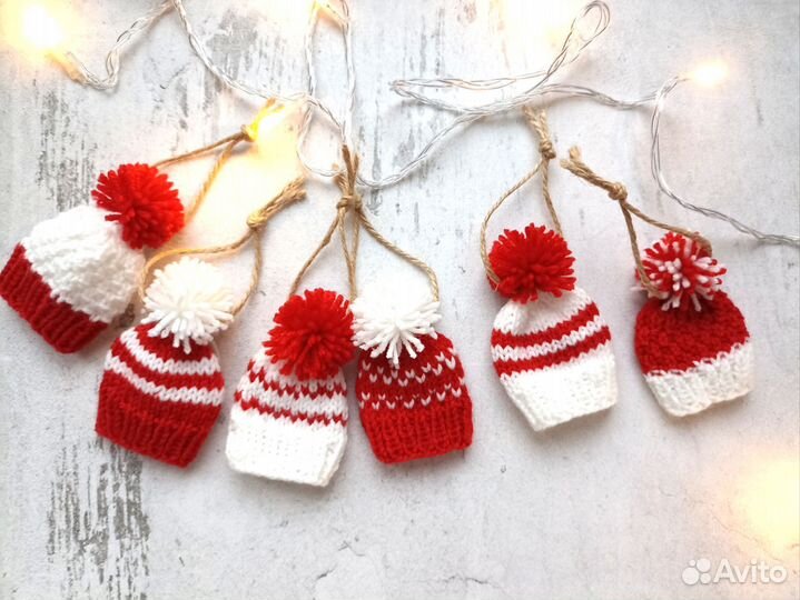 Ёлочные игрушки, 4 шт, новогодний декор