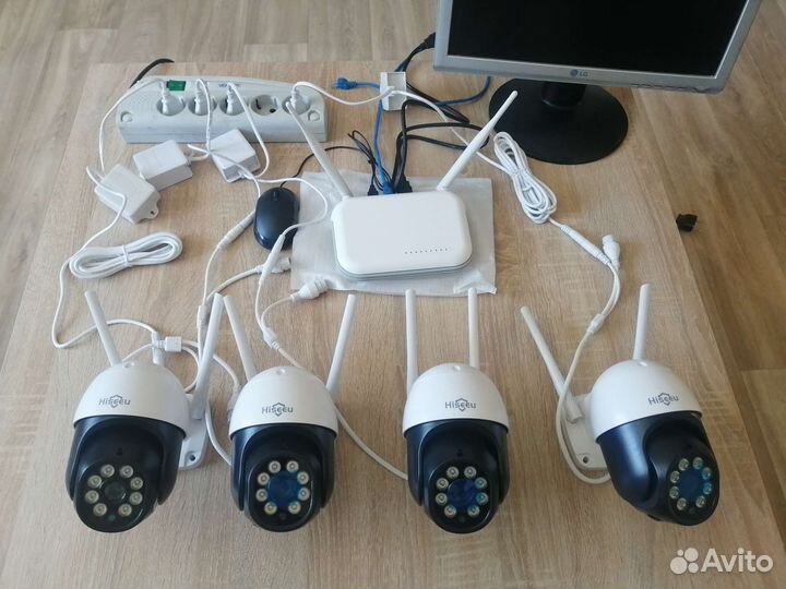 Комплект видеонаблюдения беспроводной Hiseeu