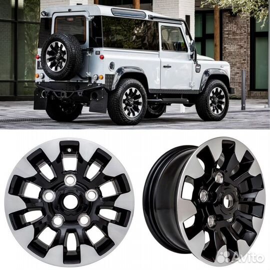Диск R16 x 7 ET20 литой Defender дизайн Sawtooth