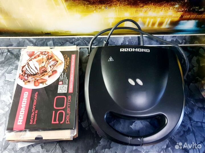 Вафельница Мультипекарь redmond rmb 611, 6 насадок