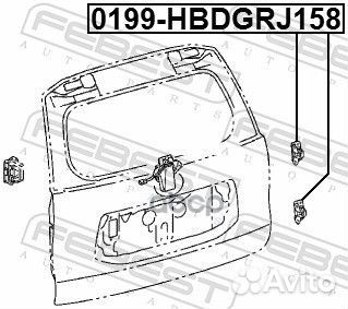 Петля двери багажника toyota land cruiser prado