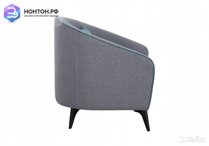 Кресло Бернис темно-серое / темно-зеленое