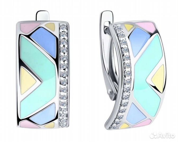 Серьги серебро