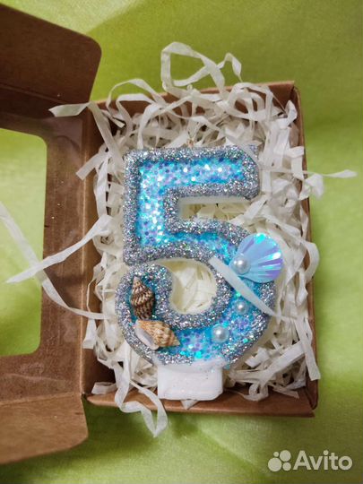 Свеча 5 на торт